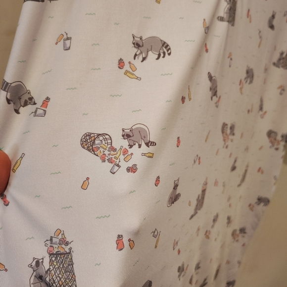 Waggle Men's Raccoon Trash Bandit Novelty Print Performance Golf Polo 2XL Travel - Picture 5 of 7